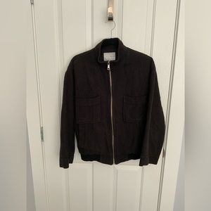 OAK + FORT Unisex Metal Zipper Jacket